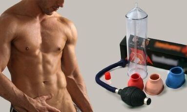 Pompka zwiększająca rozmiar męskiego penisa